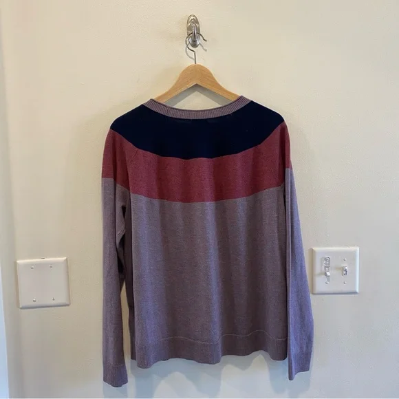 Smartwool Edgewood Colorblock Crew Sweater women’s XL - Picture 6 of 11
